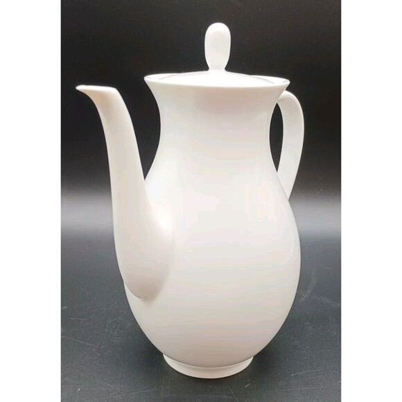 Furstenberg Seit Germany 660/2 Small Coffee Pot Tea Pot White Classic Elegant - Picture 3 of 7